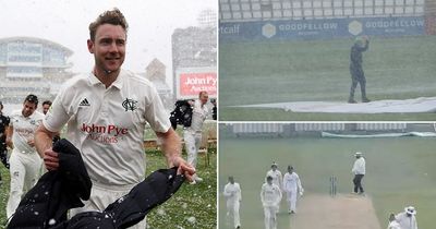 Fans react as snow stops play in multiple County Championship warm-up matches