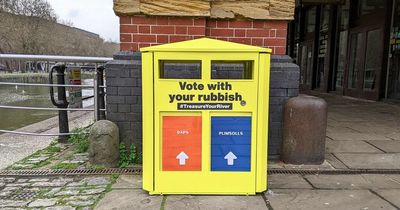 Ballot bins appear around Bristol city centre to help reduce litter