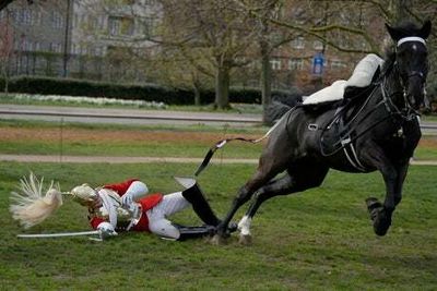 Soldier falls off his horse during rehearsals for Queen’s Platinum Jubilee celebrations