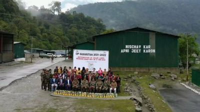 Indian Army distributes solar lights to villagers in Arunachal Pradesh