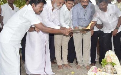 Work on construction of steps to Tiruttani hill shrine launched