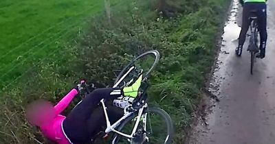 Cyclist thrown into a ditch by Land Rover - dividing viewers on who is in wrong