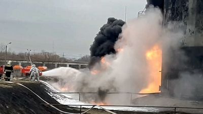 As it happened: Ukraine denies attacking fuel depot inside Russia