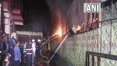 Fire in Pune godown leaves one hospitalised, firefighter injured