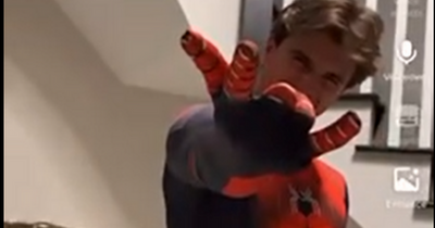 Footballer Mason Mount dons iconic Spider-Man suit to show off some of his footwork