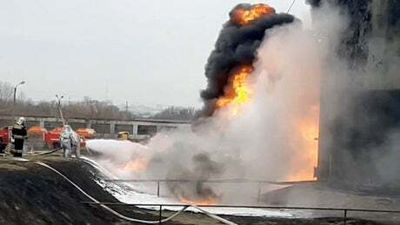 Alleged strike on Russia fuel depot hurts peace talks, says Kremlin