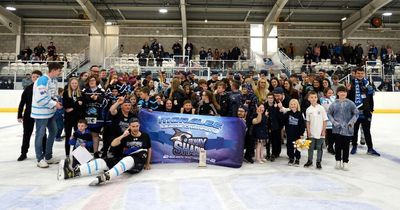 Solway Sharks receive NIHL North 1 Moralee League Trophy in Dumfries