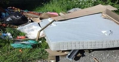 Fly-tippers fined £1,000 for illegally dumping mattress and flagstones