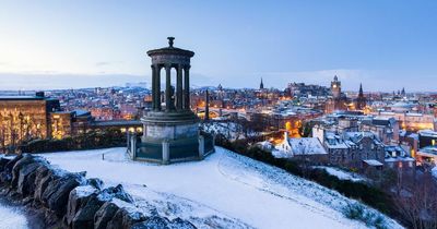 Edinburgh's weather forecast as snow and lows of -3 predicted for capital