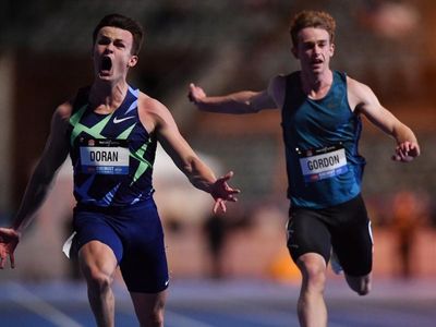 Emotional Doran wins Australian 100m title