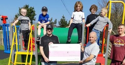 Brand new £50,000 Ayrshire playpark opens — complete with trampoline pits