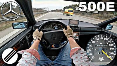 Porsche-Built Mercedes 500E Hits The Autobahn For Top Speed Run