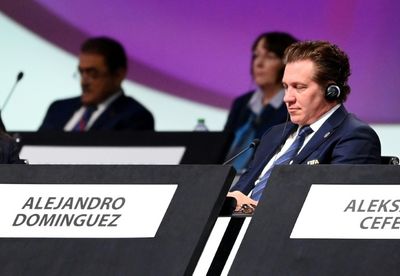 Paraguayan Dominguez re-elected for third term as Conmebol president