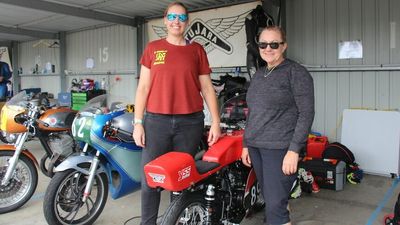 All-female motorcycling team takes on the Australian Historic Road Racing Championships