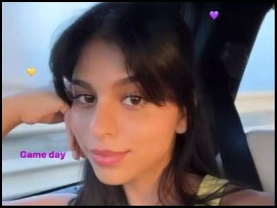 Suhana Khan stuns in yellow as she heads to Wankhede Stadium for 'game day'