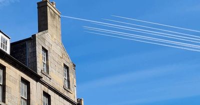 Edinburgh locals baffled as multiple jets fly over the city 'in formation'