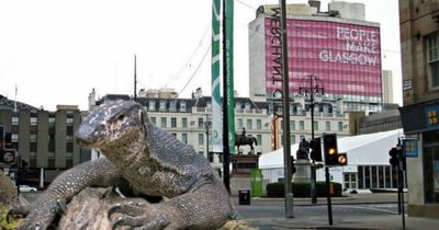 The giant lizard that roamed free on the streets of Glasgow in the 1990s