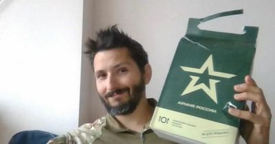 Notorious sniper 'Wali' trolls Russians by posing with their rations and thanking them