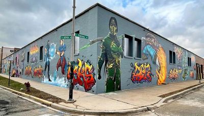 Back of the Yards mural spotlights Mortal Kombat, Street Fighter video game characters