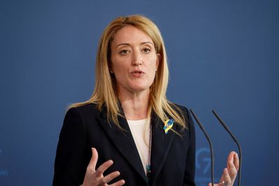 European Parliament chief visits Ukraine, says 'we stand with you'