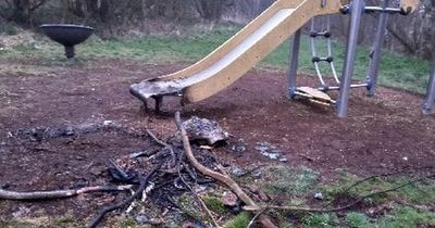 West Lothian vandals destroy local play park after sparking deliberate fires