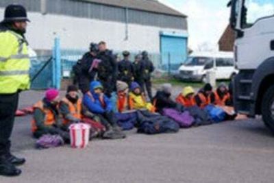 Just stop Oil Protest: 14 arrests at oil terminal near Heathrow