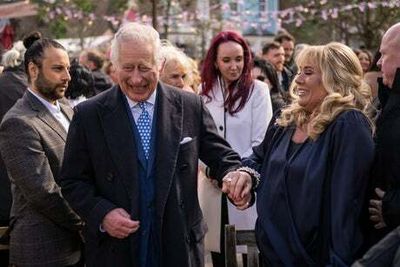 Charles and Camilla visit set of EastEnders after special Jubilee episode filmed