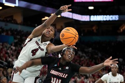 South Carolina tops Louisville 72-59, advances to title game