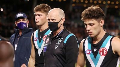Coach Ken Hinkley and Port Adelaide under the spotlight after damaging showdown loss to Adelaide leaves them winless