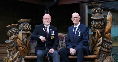 Falklands War veterans reunite in Scots town 40 years after battle