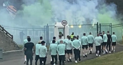 Celtic stars get rousing Rangers send off as Ultras bring the pyro to Lennoxtown party