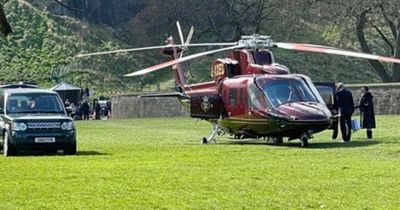 Edinburgh locals spot royal helicopter landing in Holyrood Park for second time