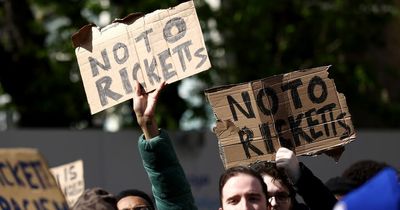 Chelsea fans make feelings on Ricketts family bid clear with Stamford Bridge protest