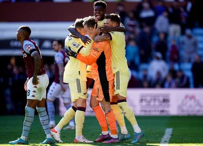 Mikel Arteta defends Arsenal celebrations after win at Aston Villa: ‘They have to celebrate’