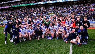 Cavan footballers end 70-year Croke Park trophy drought with Allianz NFL Division 4 final win