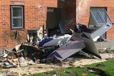Pilot injured as plane crashes into flat in Oxfordshire