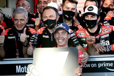 MotoGP Argentina GP: Espargaro takes historic first Aprilia pole, Rossi's team stars
