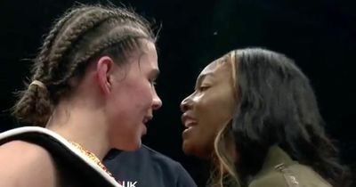 Savannah Marshall in fiery confrontation with Claressa Shields after brutal KO victory