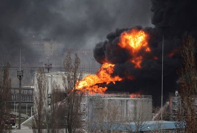 Missiles hit Ukrainian refinery, 'critical infrastructure' near Odesa