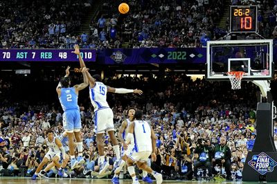 Listen to thrilling North Carolina radio call of Caleb Love’s clutch 3 that eventually took down Duke