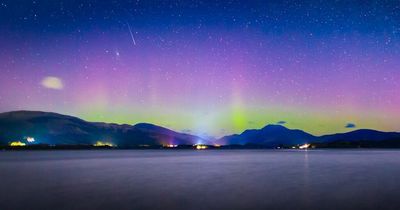 Stunning Northern Lights long exposure photos show Loch Lomond illuminated by aurora borealis