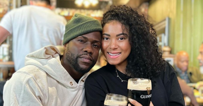 Kevin Hart enjoys meal with his family at Belfast City Centre bar