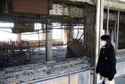 Disaster-hit school building reopens as memorial site
