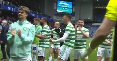 Celtic star laps up Rangers win as missile launched at Hoops players amid Ibrox celebrations