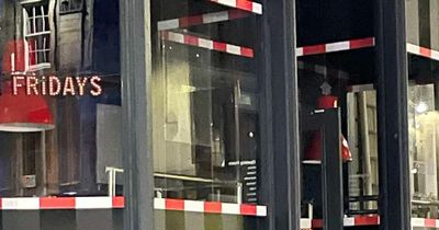 Diners leave Edinburgh TGI Friday's as crews rush to fire in wall cavity