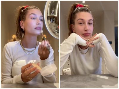 Hailey Bieber shares ‘lazy’ makeup routine following blood clot scare