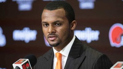 Watson Appears to Leave Falcons Jersey in Background of Browns Picture