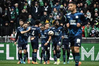 Marseille down Saint-Etienne to retake second in Ligue 1