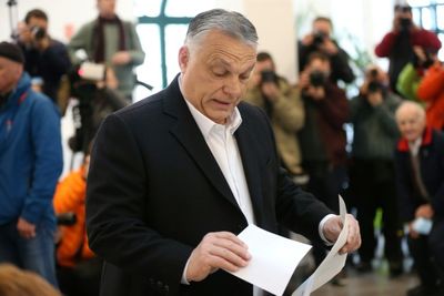 Hungarian PM Orban and opposition await results after hard-fought vote