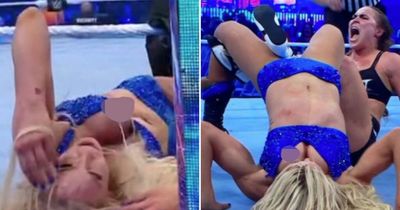 WWE cuts Wrestlemania 38 coverage as Charlotte Flair suffers wardrobe malfunction